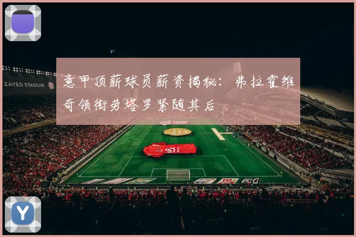 意甲顶薪球员薪资揭秘：弗拉霍维奇领衔劳塔罗紧随其后